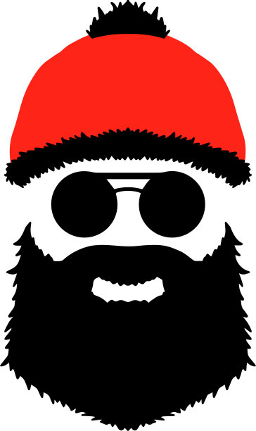 孤立的剪影假圣诞老人。圣诞快乐。新年快乐。很酷的圣诞老人。戴面具的圣诞老人。圣诞老人戴眼镜图片下载