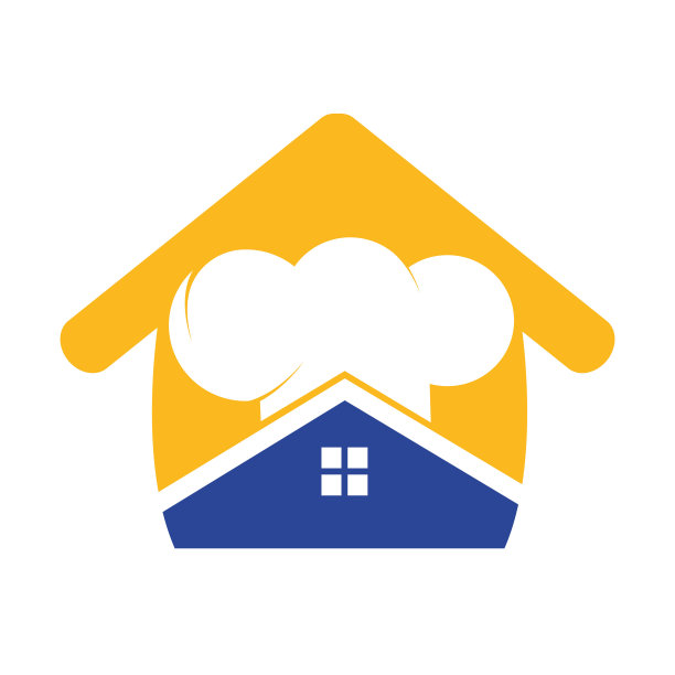 厨师屋矢量logo设计模板。图片下载
