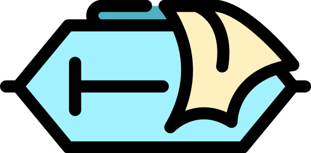 湿纸巾盒图标颜色轮廓图片下载