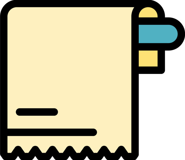 浴室毛巾纸巾图标颜色轮廓图片下载