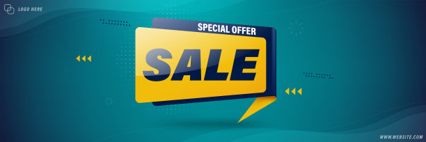 销售横幅网页模板设计。图片下载