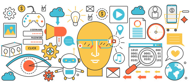 增强现实未来网络技术，可穿戴的未来vr眼镜，硬件图片下载