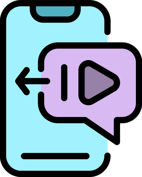 重新张贴视频图标颜色大纲图片下载