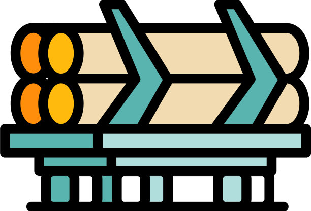 木浆图标颜色轮廓图片下载