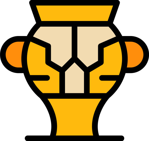 展示双耳图标颜色轮廓图片下载