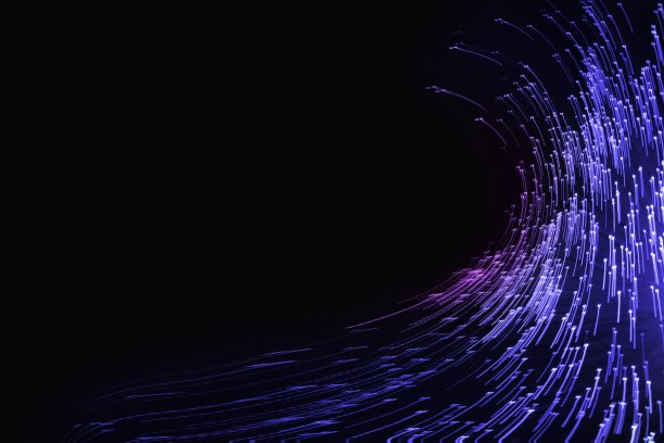 抽象光的灵感来自颜色Veri Peri - 2022年的颜色-时尚概念。图片下载