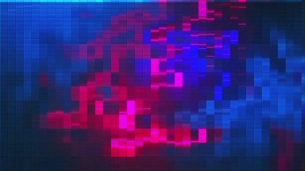 霓虹灯瓷砖表面图片下载