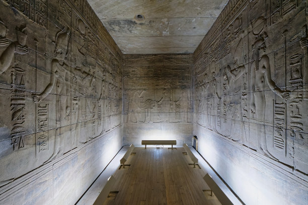 埃及阿斯旺市菲莱神庙内部照片图片下载