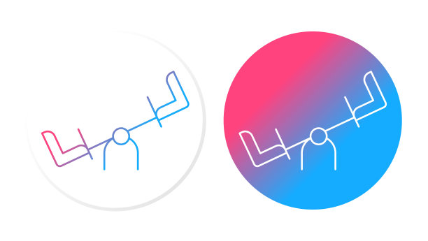 跷跷板，游乐场，渐变图标，明暗，游戏区域图片下载