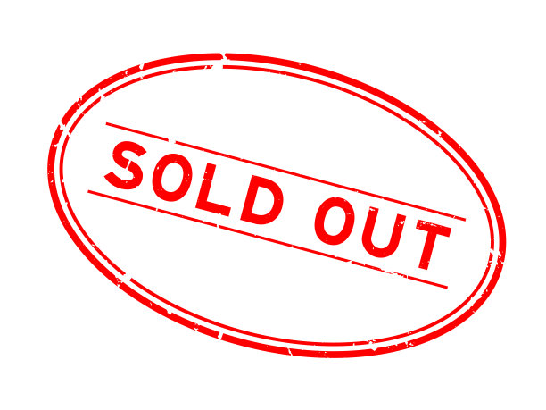 垃圾红色售罄字椭圆形橡胶印章的白色背景图片下载
