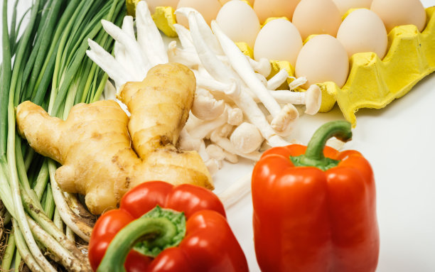 健康的蔬菜和鸡蛋图片下载