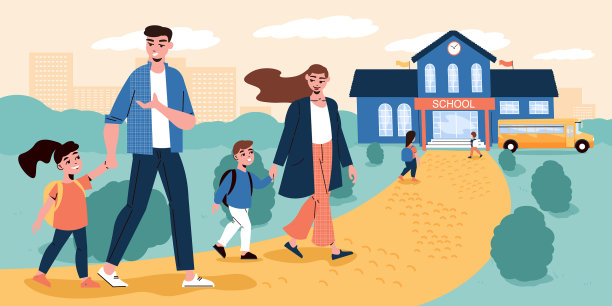 学校及学习背景图片下载