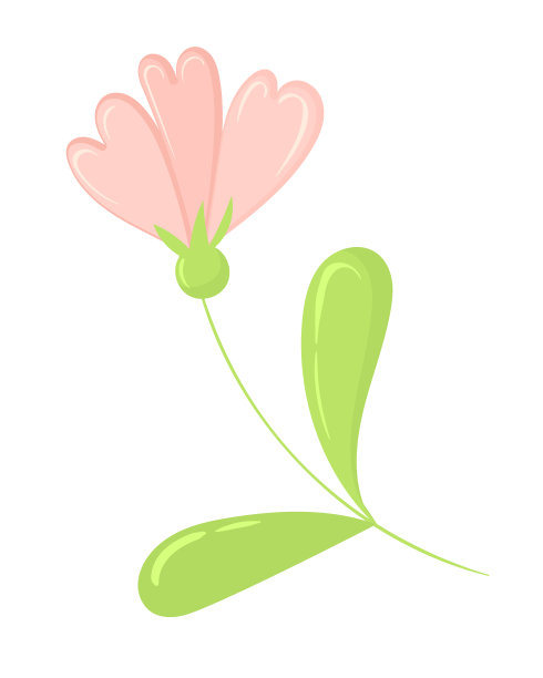 矢量插图与花瓣在一个平面风格的心形形式。植物学概念设计的卡片，图案和邀请情人节图片下载