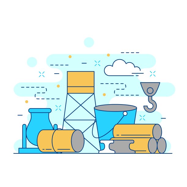 冶金工业概念网站插图设计4图片下载