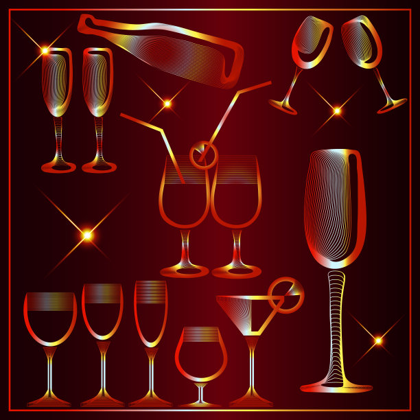 带有新年标志的装饰性明信片图片下载