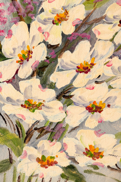 花卉花束静物油画图片下载