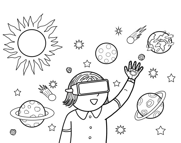 虚拟现实空间宇宙科学图片下载