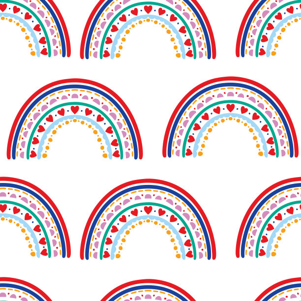 彩虹重复模式图片下载