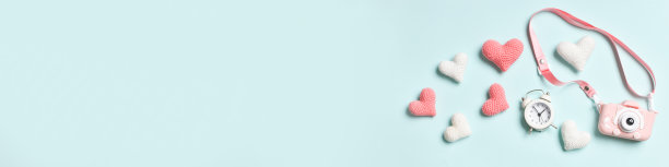 情人节横幅。情人节贺卡。图片下载