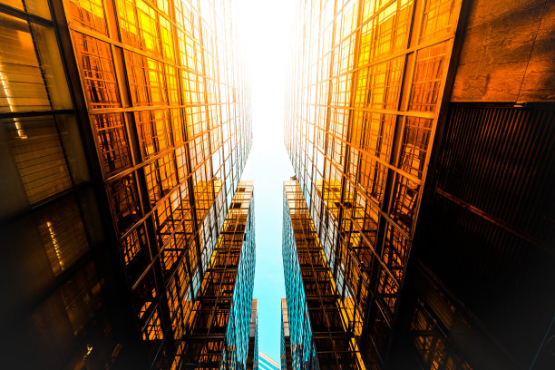 香港市中心的摩天大楼图片下载