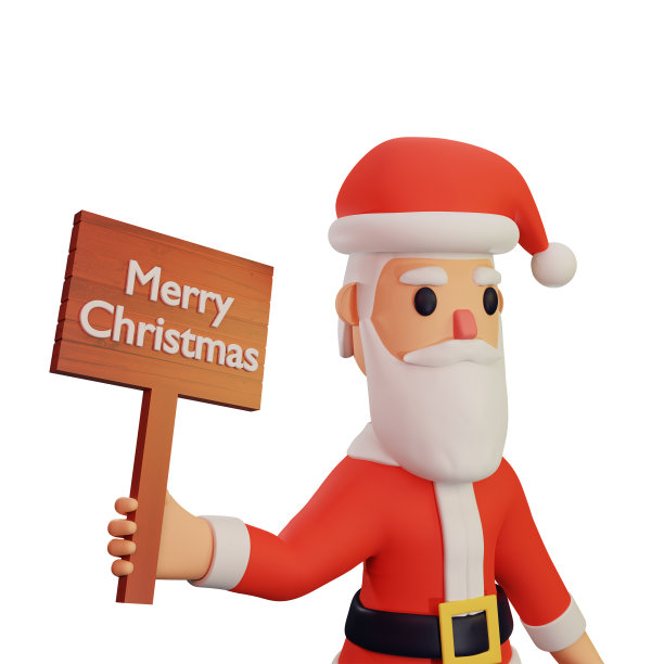 圣诞老人角色具有圣诞节和新年的概念图片下载