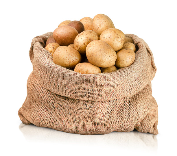 粗麻袋土豆图片下载