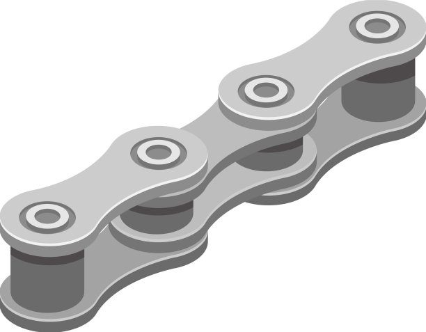 自行车链条段组成图片下载