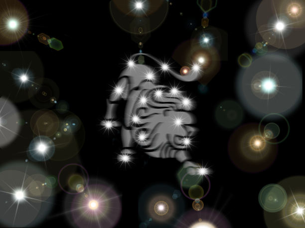 明星背景下的狮子”图片下载