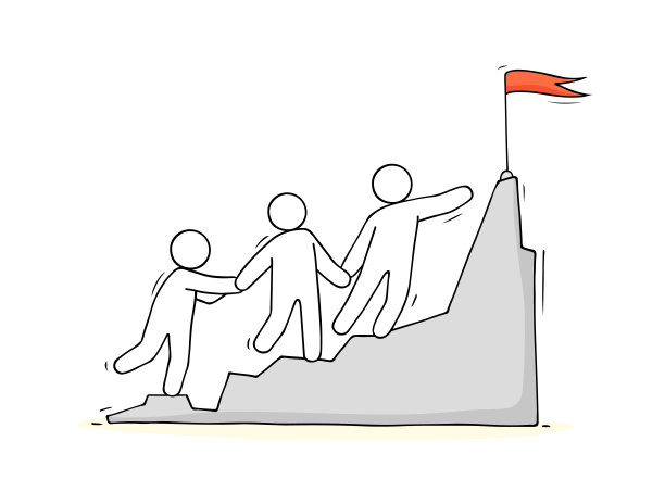 人们爬上山是为了获得成功图片下载