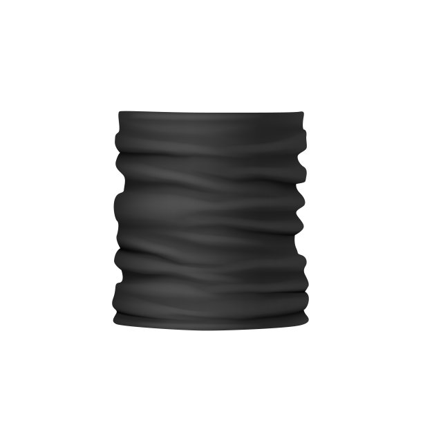 大手帕脸浅黄色模型为男性冬季服装。黑色脖子穿男性配件元素图片下载