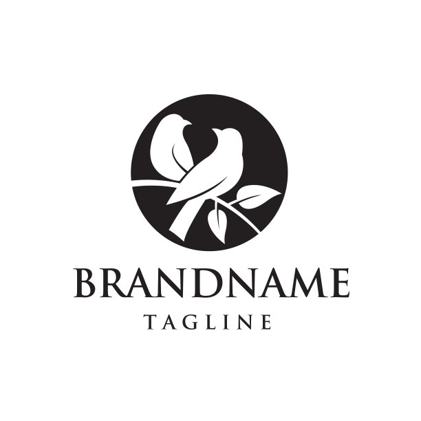 树枝图标上的鸟图片下载