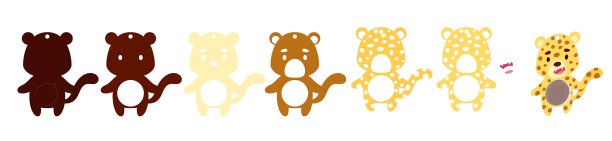 可爱的猎豹糖果装饰。分层纸装饰处理支架圆顶。挂糖果的衣架，生日糖果，宝宝送礼会，万圣节，圣诞节。打印，裁剪，粘合。向量股票插图图片下载