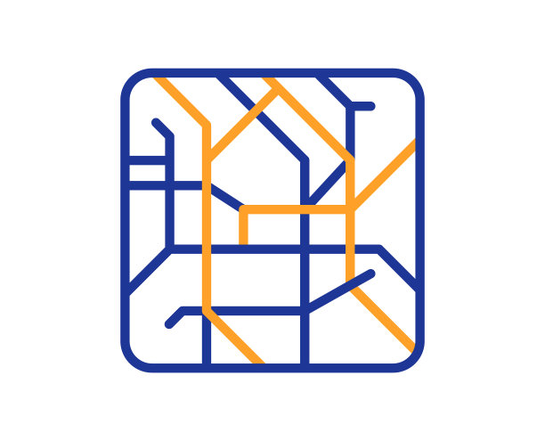 地铁地图线路图标地下地铁标志图片下载