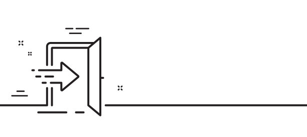 入口线图标入口门标志最小线图片下载