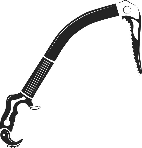 攀冰工具金属斧山冰锥图片下载