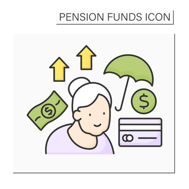 退休人员卡片颜色图标图片下载