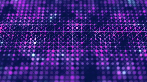 大数据。技术背景。抽象的背景。在黑暗的背景上连接点。3 d渲染。图片下载