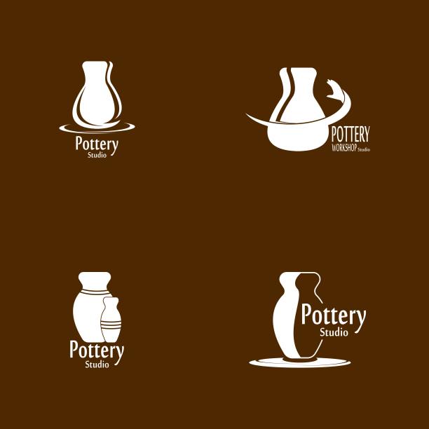 陶艺工作室logo矢量模板图片下载