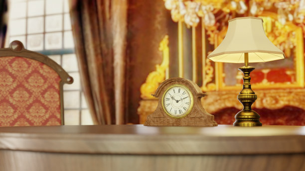 三维可视化室内古董家具图片下载