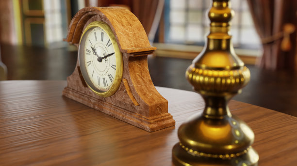 三维可视化室内古董家具图片下载