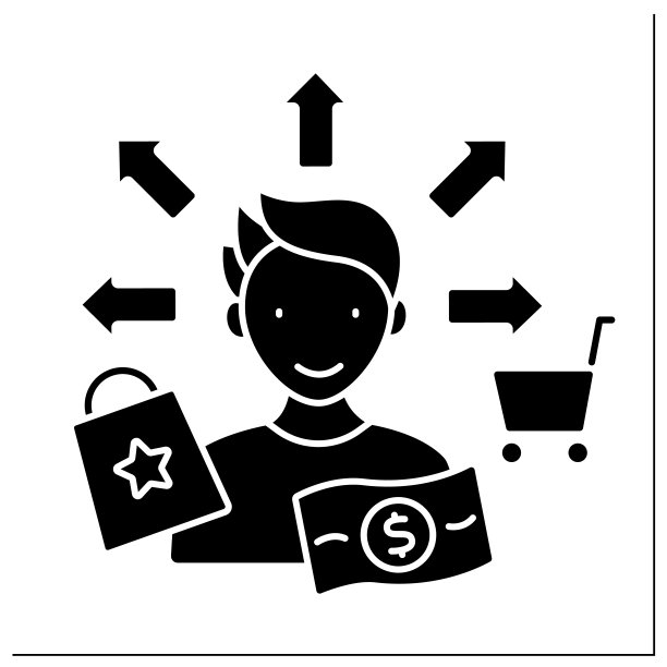 行为分割字形图标图片下载