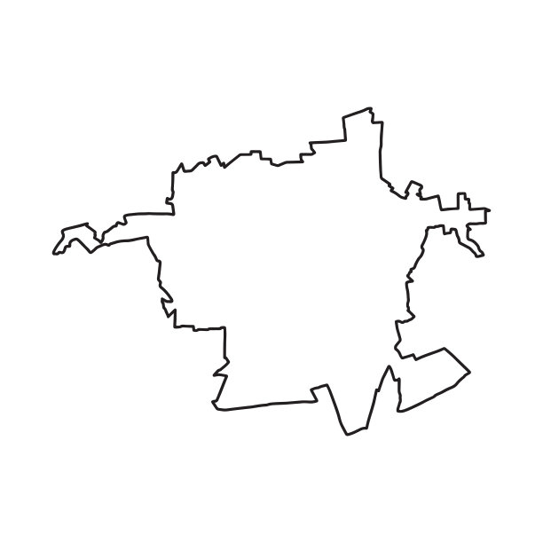 Panevezys，立陶宛城市的轮廓图。图片下载