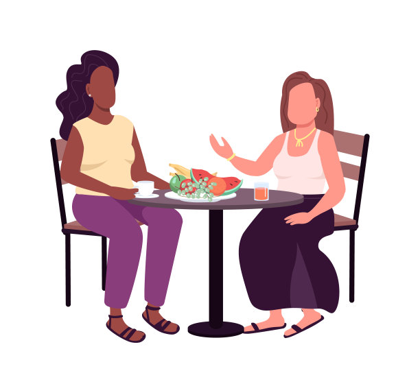朋友吃饭上半平色向量字图片下载