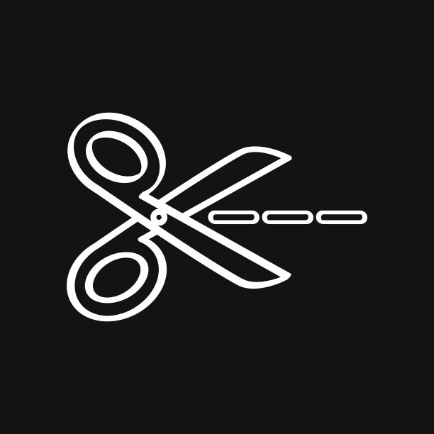 涂鸦剪刀图标。缝纫工具。手绘线条艺术。草图矢量库存插图。每股收益10图片下载