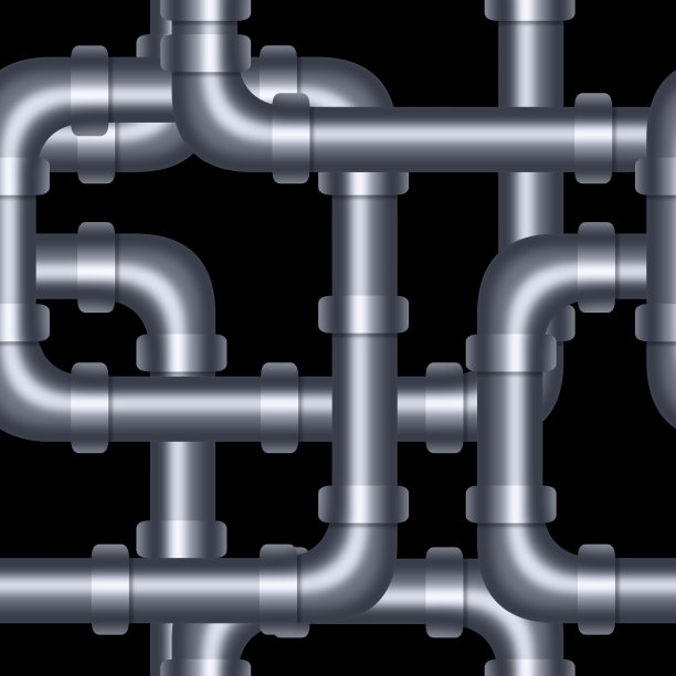 银水管无缝图案图片下载