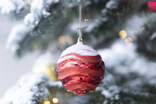 圣诞节和新年的装饰品。图片下载