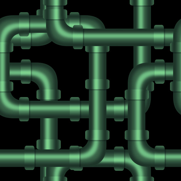 银水管无缝图案图片下载