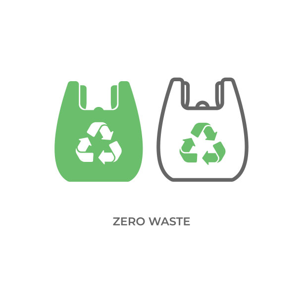 零浪费图标矢量设计。图片下载