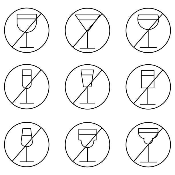 该标志禁止携带饮料入内。图片下载