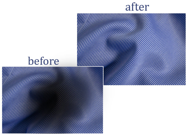 清洗前后织物上的污渍图片下载